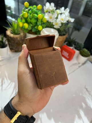 CGR BOX(SMALL) BROWN GENUINE LEATHER