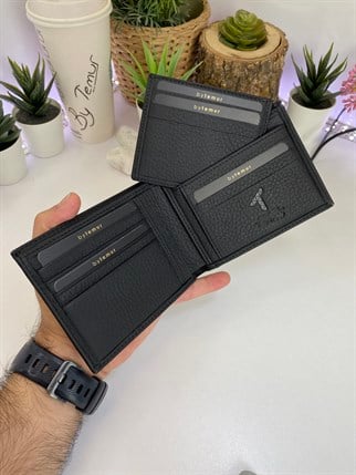 REMY BLACK GENUINE LEATHER   WALLET AND CARD HOLDER